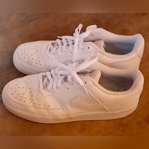 🔥Nike Court Vision Next Nature Low Triple White Men's Sz 13 EXCELLENT SHAPE🔥